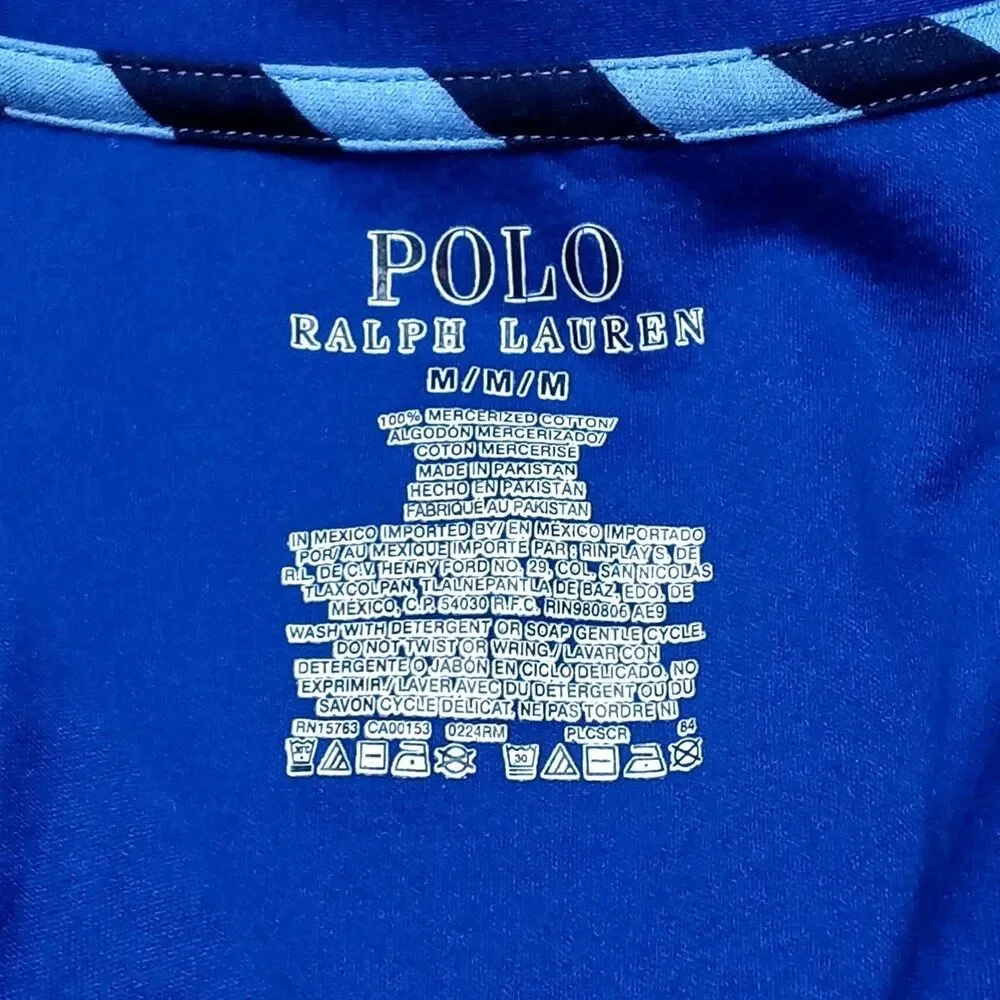 Polo Ralph Lauren Pajama Shirt Size MEDIUM Button PJ Sleepwear Night Top